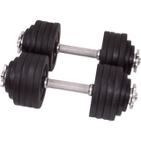 One Pair of Adjustable Dumbbells Cast Iron Total 105 Lbs